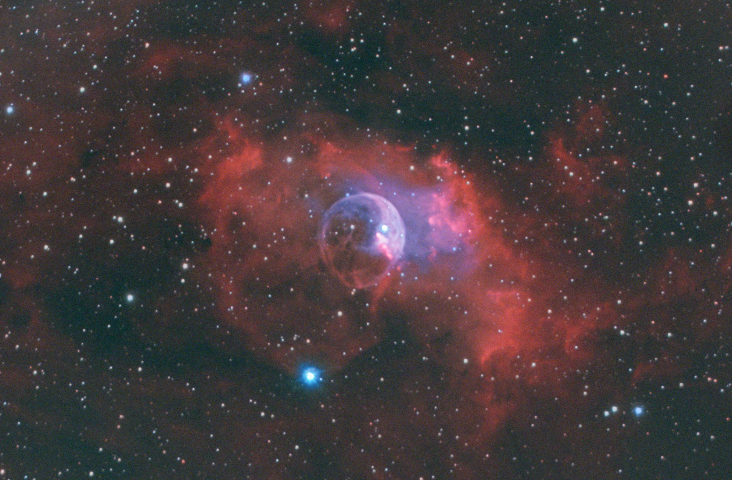 Astro photography by NOVO engineer Adam L of the Bubble Nebula