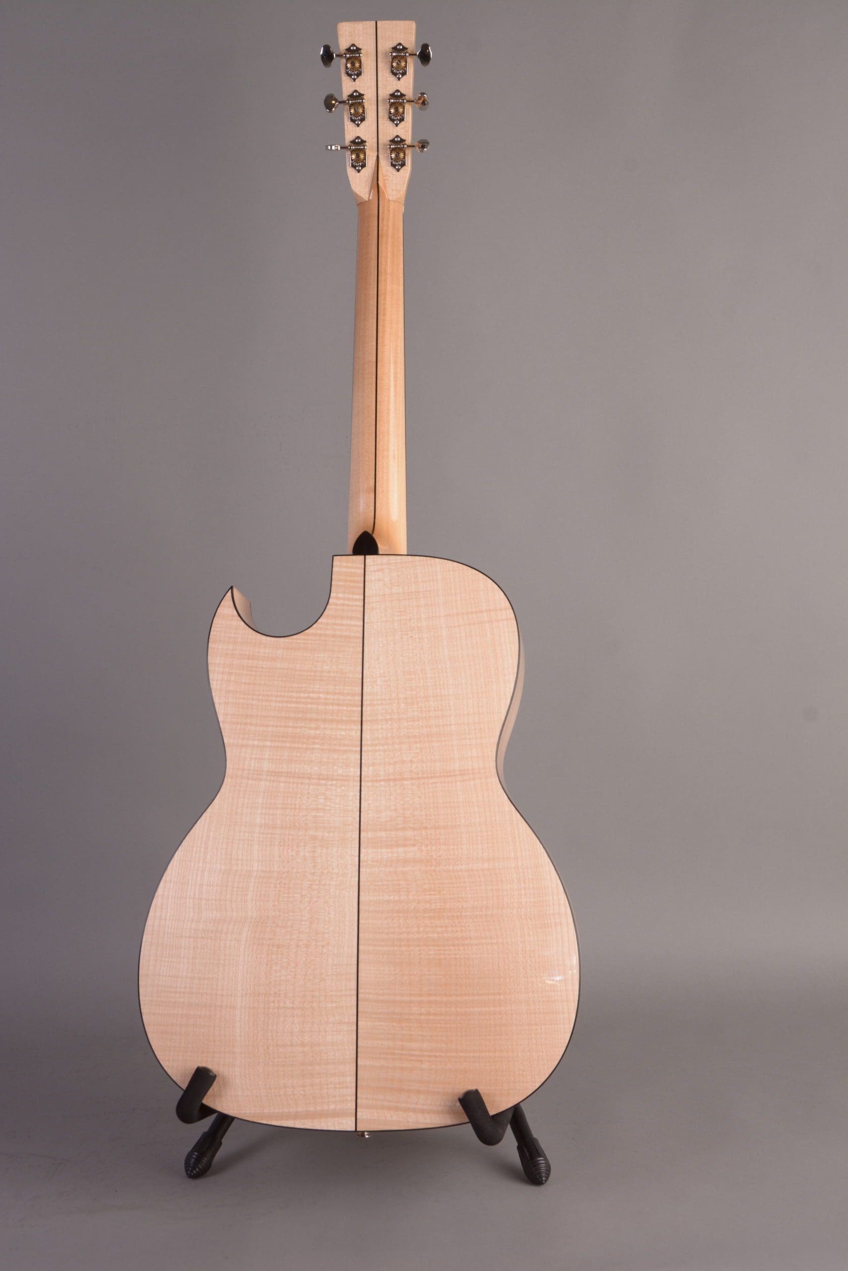 rear view of custom guitar created by lead engineer at NOVO engineering