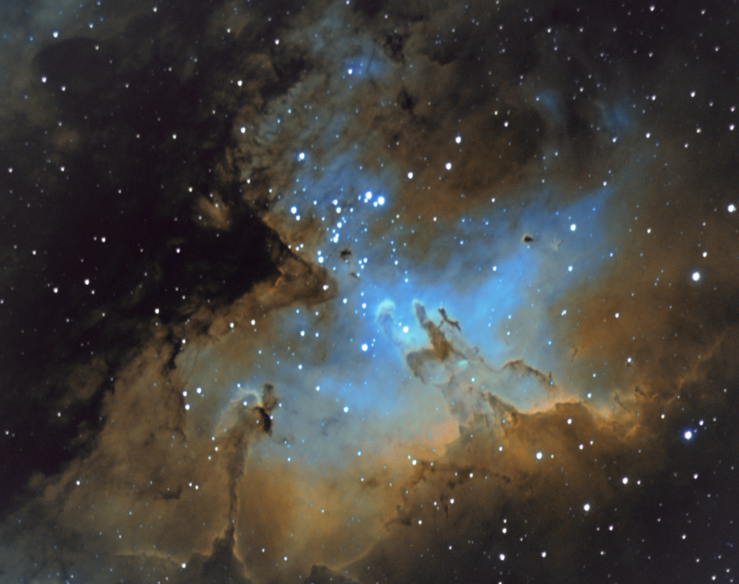 Pillars of Creation in the Eagle Nebula